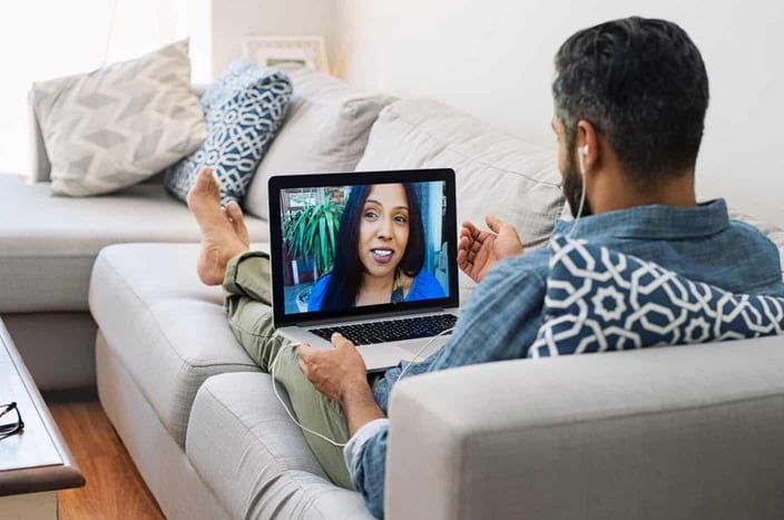 Photo of a video call