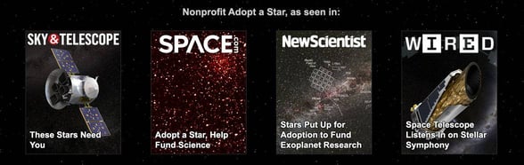 list of publications adopt a star is found in