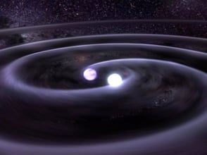 image of a binary star system image of a binary star system