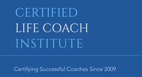 certified life coach blue logo