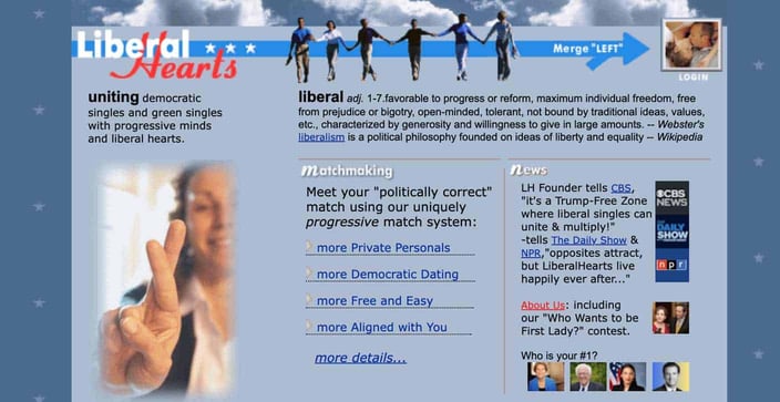 Screenshot from Liberal Hearts website Screenshot from Liberal Hearts website