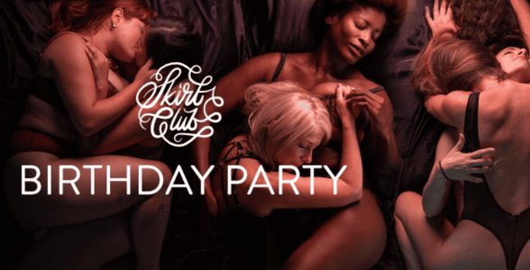 Skirt Club birthday party banner image Skirt Club birthday party banner image