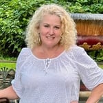 single mom smiling headshot