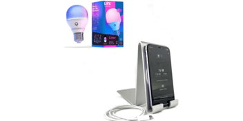 SleepSpace light bulb and SmartBed phone holder SleepSpace light bulb and SmartBed phone holder