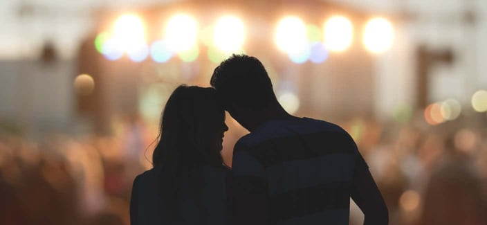 couple at concert couple at concert