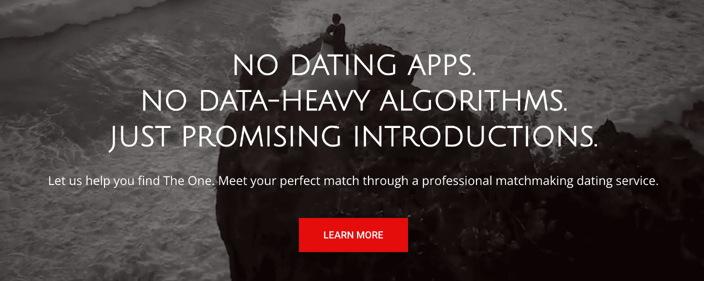 LUMA Luxury Matchmaking homepage