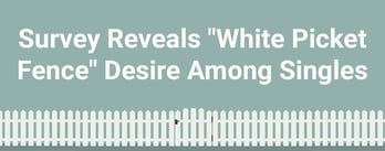 Survey Reveals "White Picket Fence" Desires Among Singles