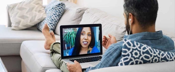 Photo of a video call