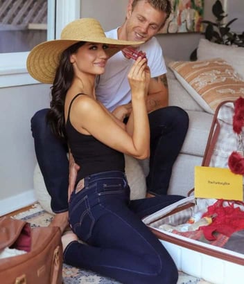 The Fantasy Box couple woman with hat 