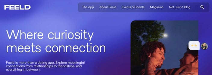 Feeld homepage