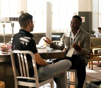 Chicago Center for Relationship Counseling two men sitting in cafe and talking