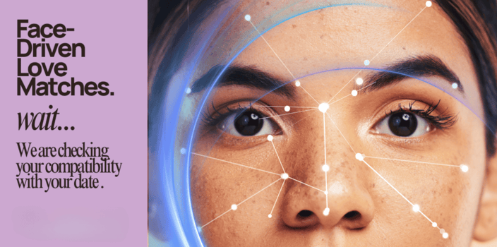 SciMatch face technology on woman's face