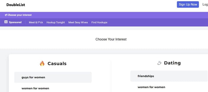 Screenshot of Doublelist