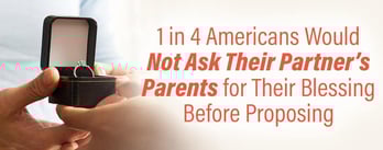 1 in 4 Americans Wouldn't Ask for a Parent's Blessing to Propose