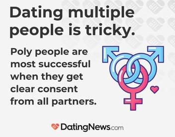 Dating multiple people is tricky. Dating multiple people is tricky.