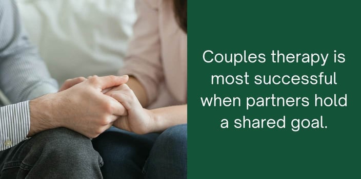 couples therapy is most successful when partners hold a shared goal