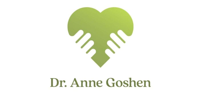 Green heart logo for Dr. Anne Goshen 