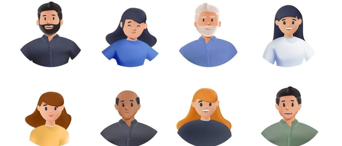 Avatars of different people Avatars of different people