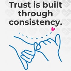 trust is built through consistency trust is built through consistency