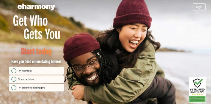 eharmony homepage
