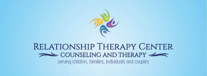 A logo for Relationship Therapy Center, Counseling and Therapy, Serving Children, Families, Individuals, and Couples