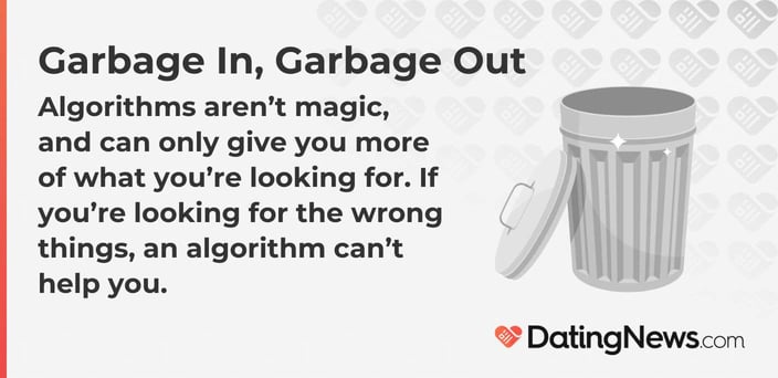 Algorithms are not magic, and can only give you more of what you are looking for. If you are looking for the wrong things, an algorithm cannot help you. 