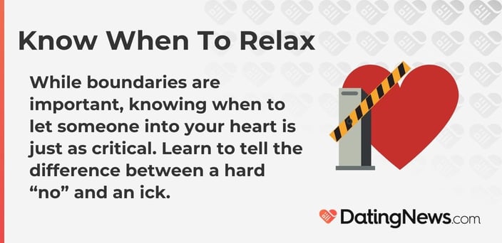 While boundaries are important, knowing when to let someone into your heart is just as critical.
