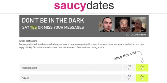 Say yes or miss your messages Say yes or miss your messages