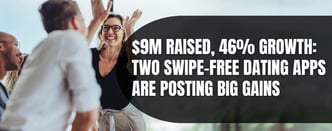 $9M Raised, 46% Growth: Two Swipe-Free Dating Apps Are Posting Big Gains