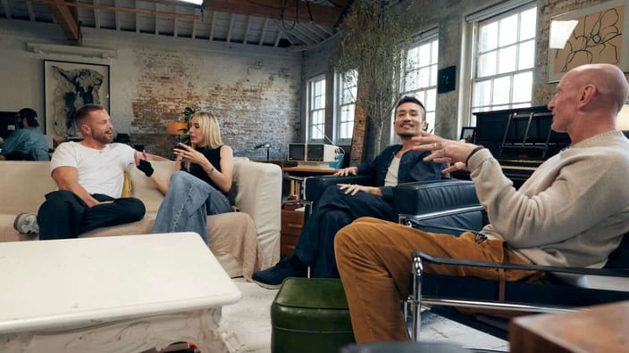 Cast members engage in a group discussion for Grindr for Equalityâs âOut in the Openâ series. Cast members engage in a group discussion for Grindr for Equalityâs âOut in the Openâ series.