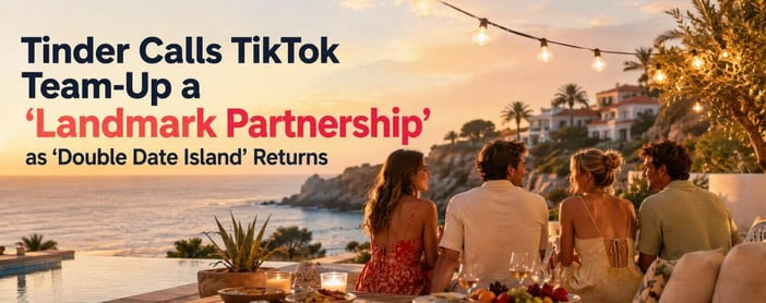 Tinder Calls Tiktok Team Up A Landmark Partnership As Double Date Island Returns
