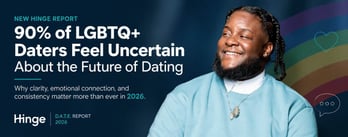 90% of LGBTQ+ Daters Feel Uncertain About the Future, Hinge Report Finds