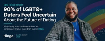 76% of LGBTQ+ Daters Feel Uncertain About the Future, Hinge Report Finds