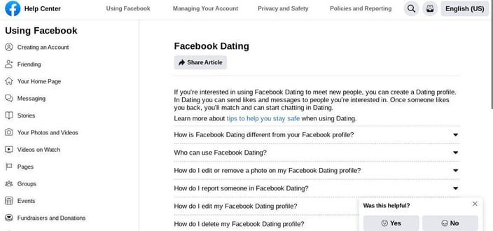 Facebook Help Center Facebook Help Center