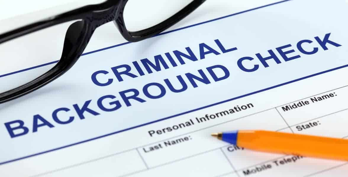 Photo of a background check Photo of a background check
