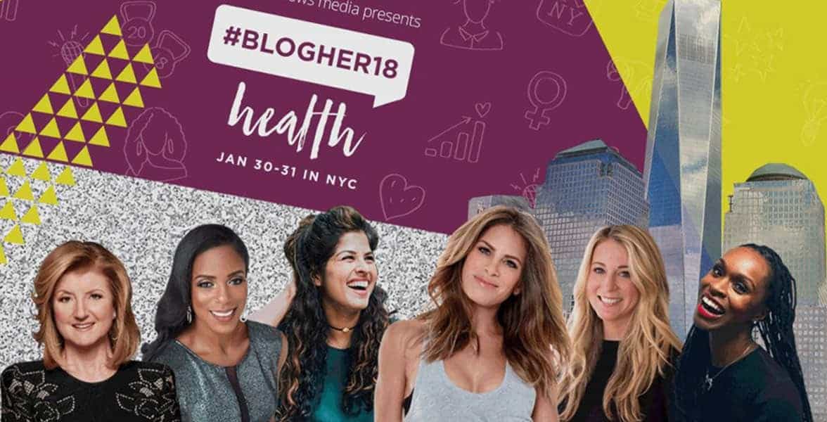 Screenshot from the #BlogHer18 website Screenshot from the #BlogHer18 website