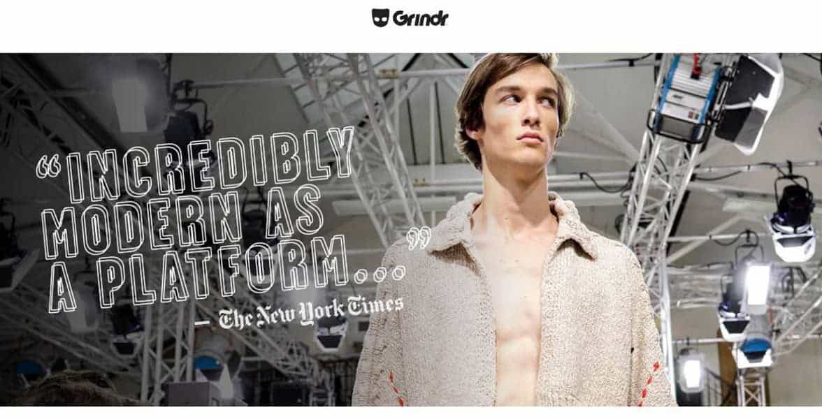 Screenshot from Grindr's press page Screenshot from Grindr's press page