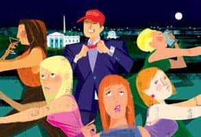 Illustration of a Trump supporter by John Jay Cabuay Illustration of a Trump supporter by John Jay Cabuay