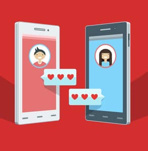 Graphic of dating apps Graphic of dating apps