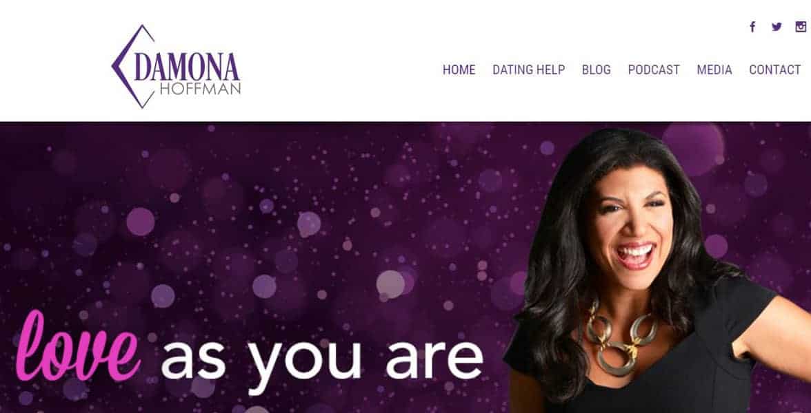 Screenshot of Damona Hoffman, certified dating coach Screenshot of Damona Hoffman, certified dating coach