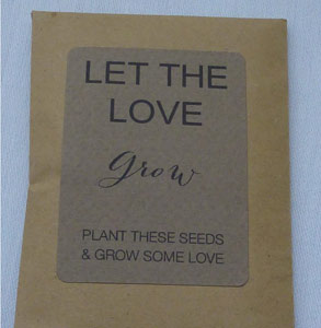 Photo of a wedding party favor from Elizabeth's former client Photo of a wedding party favor from Elizabeth's former client