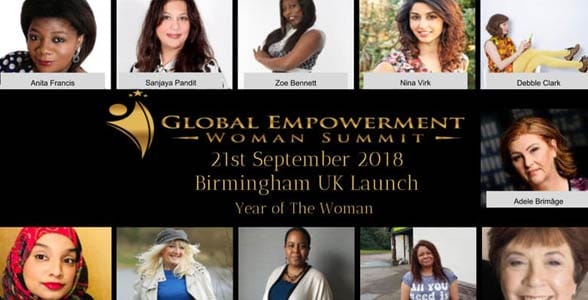 Screenshot of the Global Empowerment Woman Summit event page Screenshot of the Global Empowerment Woman Summit event page
