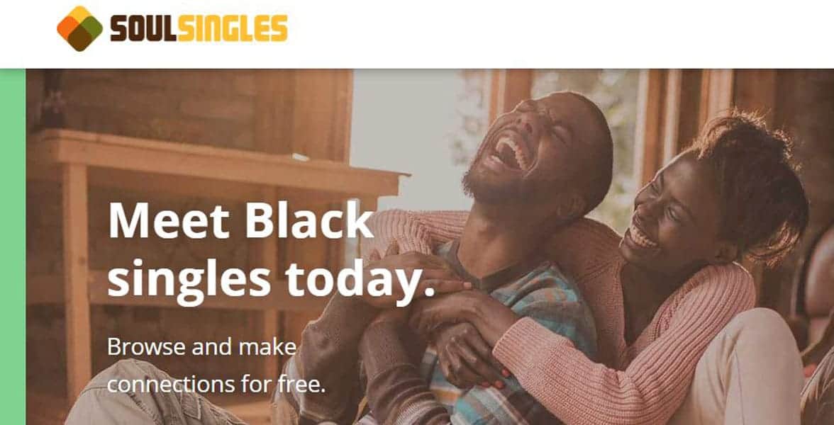 Screenshot of SoulSingles' homepage Screenshot of SoulSingles' homepage