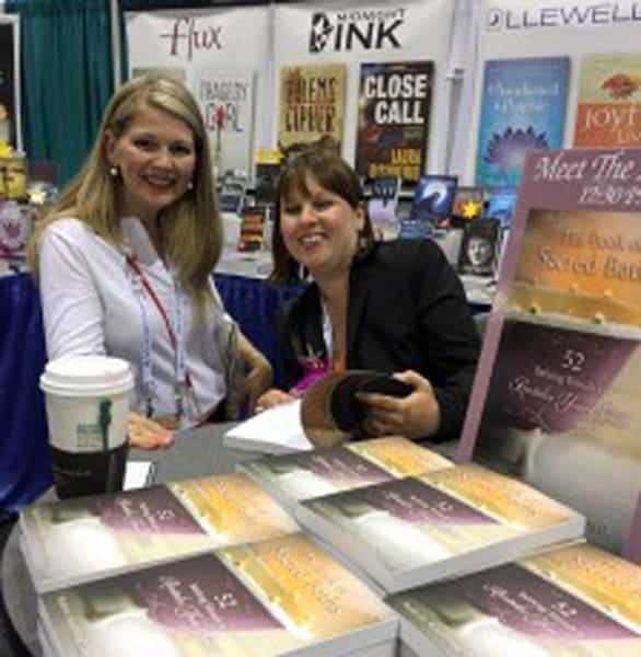 Photo of Dr. Paulette Sherman at a boo signing event Photo of Dr. Paulette Sherman at a book signing event