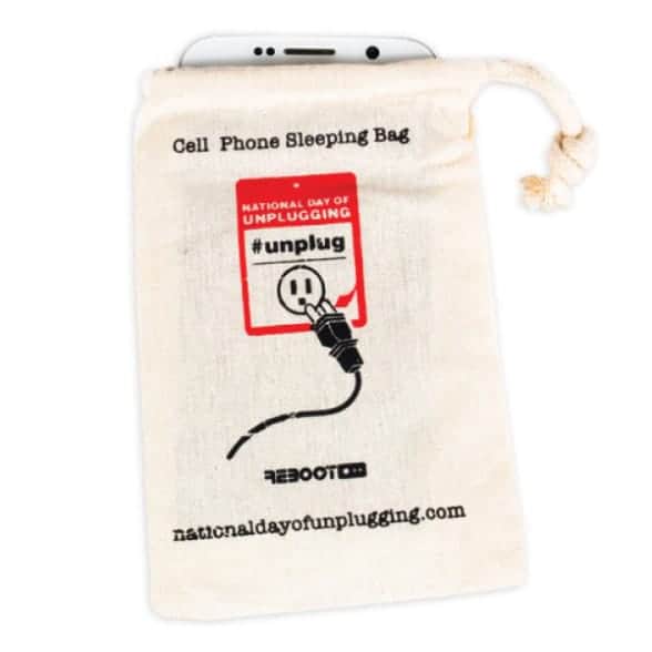 Photo of a cell phone sleeping bag