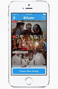 Screenshot of the Cluster app Screenshot of the Cluster app