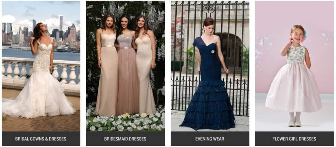 Screenshot from Bridal Reflections website Screenshot from Bridal Reflections website