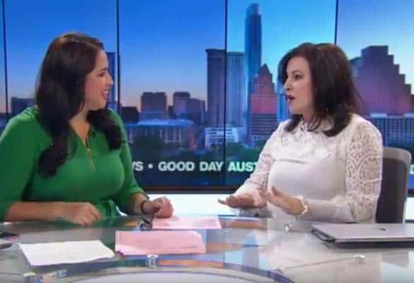 Photo of Julia on "Good Day Austin" Photo of Julia on "Good Day Austin"