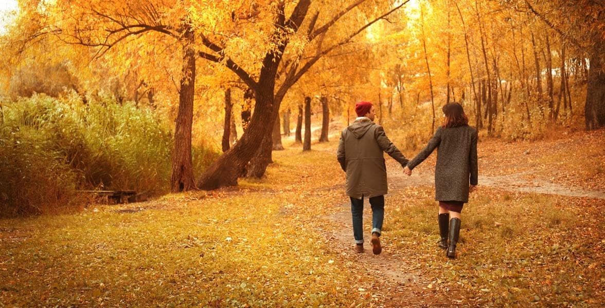 Photo of a couple in autumn Photo of a couple in autumn