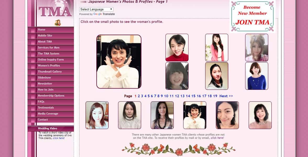 Screenshot of TMA profiles Screenshot of TMA profiles